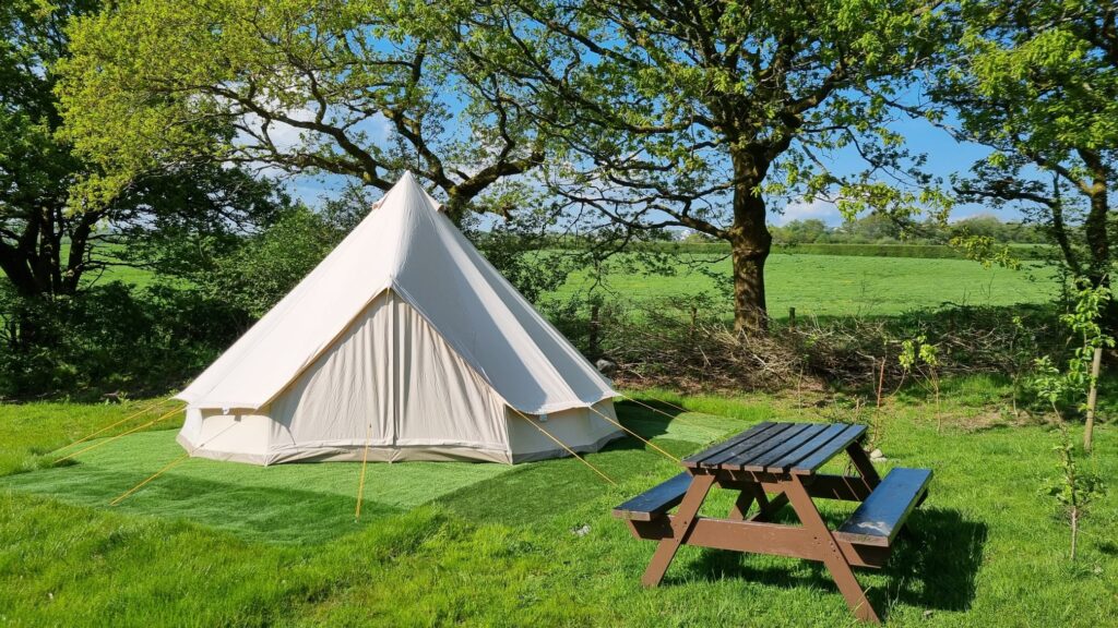 Route 47 Glamping 5 Meter Bell Tent Holiday Carmarthenshire